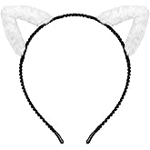 WHAVEL Cat Ears Headband for Women Girls Cat Ear Headbands Halloween Custome Party Supplies Hair Accessories for Women