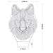 Wolf Head Lamp 3D Lamp LED Night Light Animal Table Lamp Optical Touch Transform 7 Color Lights Birthday Gift Lights Business Gift Lights