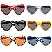 Armear Women Fashion Oversized Heart Sunglasses Retro Lady Girl Cute Love Shaped Large Plastic Eyeglasses Black