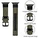 Amberwin Apple Watch Band, Nylon iWatch Strap Replacement Bands with Stainless Metal Clasp for Apple Watch Series 3 Series 2 Series 1 Sport and Edition (Army Green, 42mm)