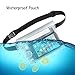 Venterior Waterproof Waist Pouch 2-Pack | Beach Accessories Fanny Pack for Swimming Snorkeling Sailing Kayaking Beach Pool Water Parks | Keep Your Phone Wallet Safe and Dry (Blue & White)