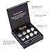 Manly Thing Luxury Whiskey Stones Set of 8 Reusable Drinking Rocks | Perfect for Chilling Bourbon Rum Wine Liquor and Won't Dilute Your Beverage Unlike Ice Cubes | A Premium Whiskey Present for Men |