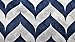 Pop Fashion Shop Chevron Zipper Pocket Scarf for Women - Stores Keys, Wallet, Phone (Navy)