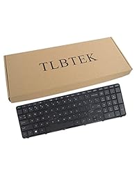 tlbtek US Layout Teclado de repuesto con marco, para portátil HP Pavilion 15-e000 15-n000 15-D000 15-g000 15-r000 15-a000 15-S000 15-h0000 15-F TPN-Q118, tpn-f113,250 g3,255 g3,250 G2 (15-E con marco)