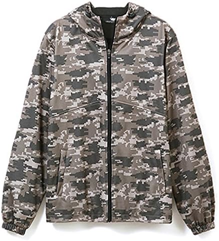 Tammy Lynch Men Zipper Multifunction Jacket Baseball Collar Coats Mens Camouflage Jacket Many Pockets Coat Mens Camo 73303 Hoodie XL