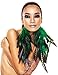 Fashmorous Green Feather Earrings for Women Dangling Green Earrings for Women Dangle with Leaf Shape Hook