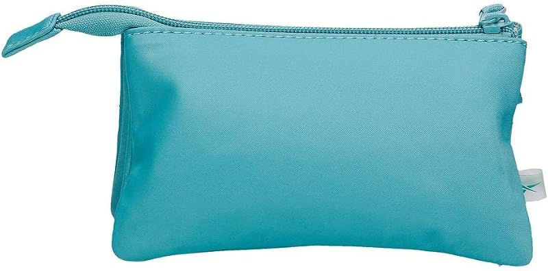 Linden Beauty Case Tre Scomparti Blu 17,5x9,5x2 cm Poliestere