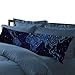 AILOVYO Galaxy World Machine Washable Silky Shiny Satin Decorative Body Pillow Case Cover, 20-Inch x 54-Inch