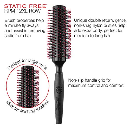 Cricket Static Free RPM 12XL Row Round Hair Brush for Curling Blow