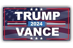 TAYTA Magnetic Sticker Trump 2024 Vote Trump Vance US Flag Magnet for Bumper, Refrigerator, Cruise Door, Car, Truck, Garrage Door