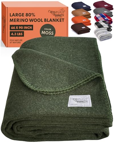 Woolly Mammoth Merino Wool Blanket