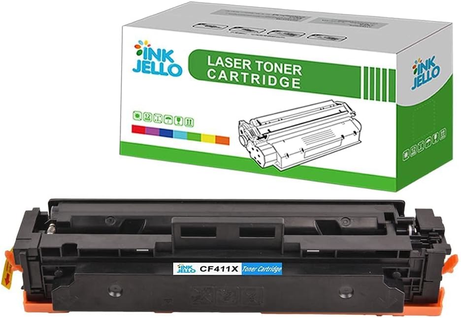 InkJello Cyan Toner CF411X for HP M477fdw M452dn M377dw Pro MFP 5000 Pages