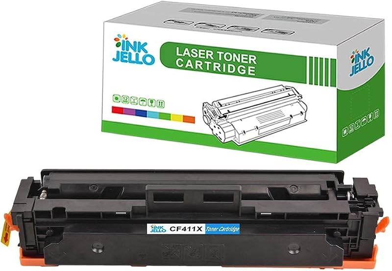 InkJello Cyan Toner CF411X for HP M477fdw M452dn M377dw Pro MFP 5000 Pages