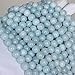 MJDCB Natural Round Aquamarine Gemstone Spacer Loose Beads Spacer Beads for DIY Jewelry Making Strand 15