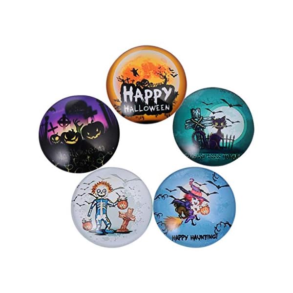 Hemoton 5Pcs Halloween Refrigerator Pumpkin Fridge