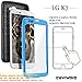 COVRWARE LG K7 / Tribute 5 / Escape 3 / Treasure / Phoenix 2 [Aegis Series] Heavy Duty Dual-Layer Full-body w/ Built-in [Screen Protector] Rugged Holster Armor Case & [Belt Clip][Kickstand], Blue