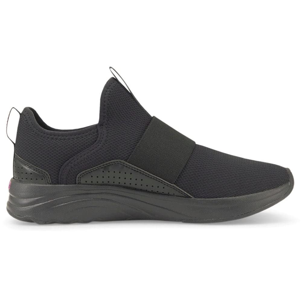 PUMA Softride Sophia Slip-On Bleached Women's Sneaker 7 B(M) US Black-Silver