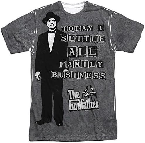 GODFATHER Men's Family Business Sublimation T-Shirt White