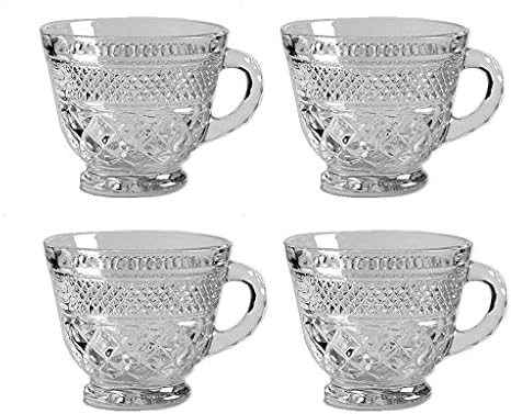 Anchor Hocking Wexford Clear Glass 7 Oz Punch Coffee Or Tea Cup Set Of 4 Roboisisilbir