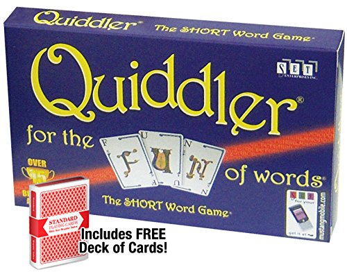 Quiddler Card Game with Free Deck of Cards