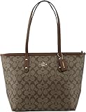 Coach Signature City Zip Tote Bag Handbag