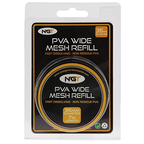 NGT Wide Refill Pva Mesh - Green, 7 m x 35 mm