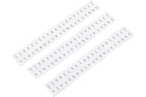 Pomya Kalimba Stickers, 3Pcs 17 Key Kalimba Staff Labels with Thumb Piano Musical Note Decoration for Beginners Practice and 