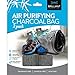 Brilliant Evolution Bamboo Charcoal Air Purifying Bag 50g 2 Pack | Shoe Deodorizer | Sneaker Deodorizer | Shoe Odor Eliminator | Odor Absorber | Gym Bag Deodorizer | Activated Charcoal