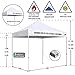 Eurmax 10'x10' Ez Pop Up Canopy Tent Commercial Canopies with Heavy Duty Roller Bag,Bonus 4 Canopy Sand Bags (White)