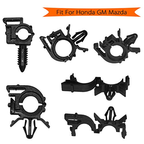 Auto Clips Car Wire Harness Routing Clip Assortment Wiring Harness Wire Loom Routing Clips Universal 125 PCS Retainer Car Clips Contains 6 different sizes Replacement Parts For Honda GM Mazda - Thumbnail 4