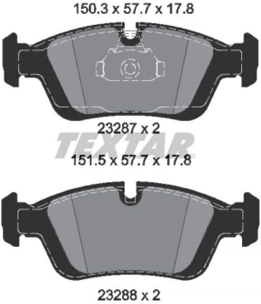 Textar 2328781 Brake Pad Set, disc brake