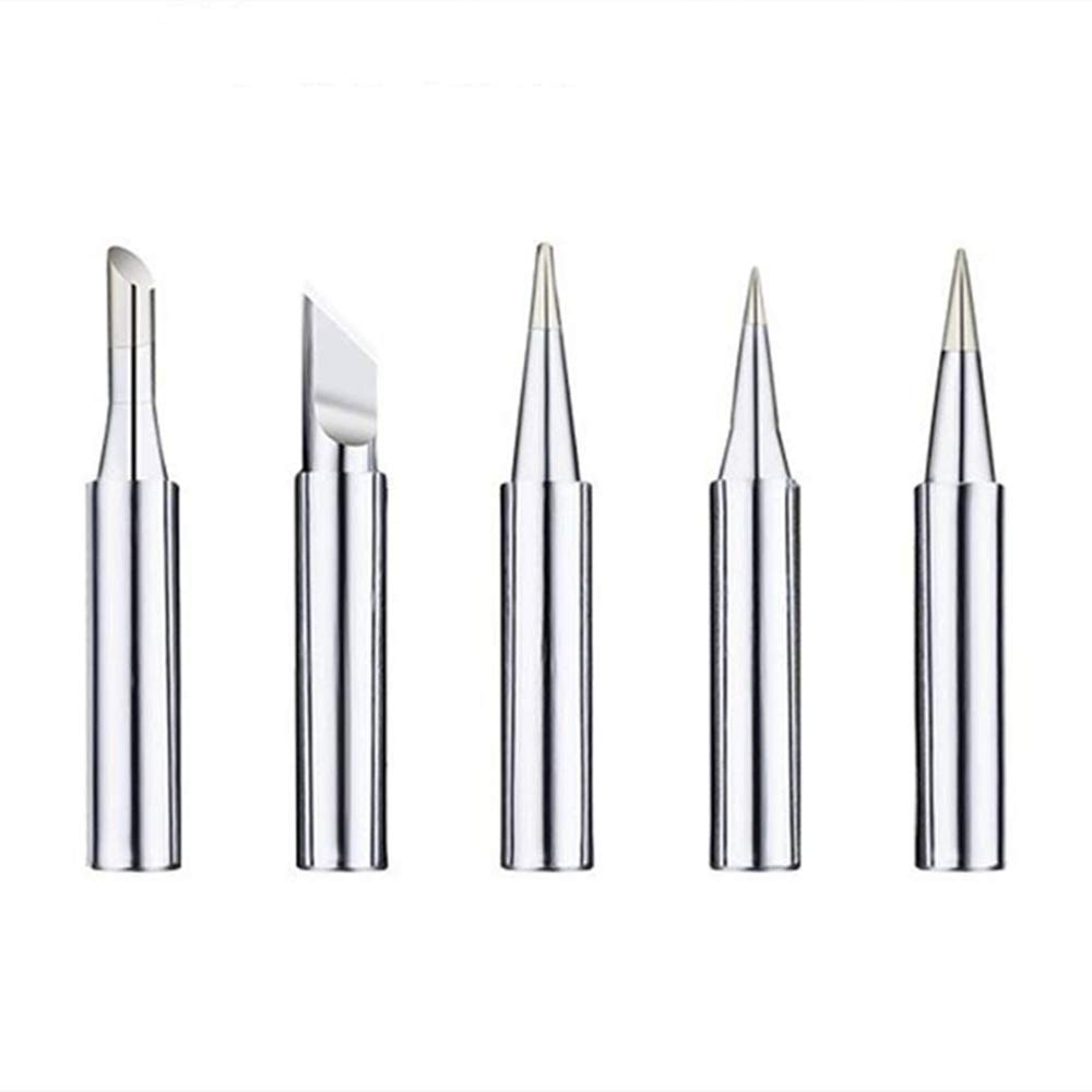 Solder Tips - FEITA Soldering Iron 60 Watt Replacement Tips for Hakko, Aoyue Soldering Station 936 Tools (900M-T-B/2.4D/I/K/3C 5Pcs)