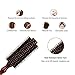 Mokale Natural Boar Bristle Round Comb Hair Brush with Ergonomic Natural Wood Handle,2.2 Inch,Styling Essentials for Hair Drying, Styling, Curling
