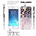 JAHOLAN iPhone 7 Case iPhone 8 Case Shiny Rose Gold Gradient Cubes Design Clear Bumper TPU Soft Rubber Silicone Cover Phone Case for Apple iPhone 7 / iPhone 8