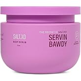 SALT.XO Servin Bawdy - 10 oz Body Scrub - Helps Ingrown Hairs - Exfoliates and Illuminates To Reveal Softer Skin - All Natural, Cruelty, and Paraben-Free