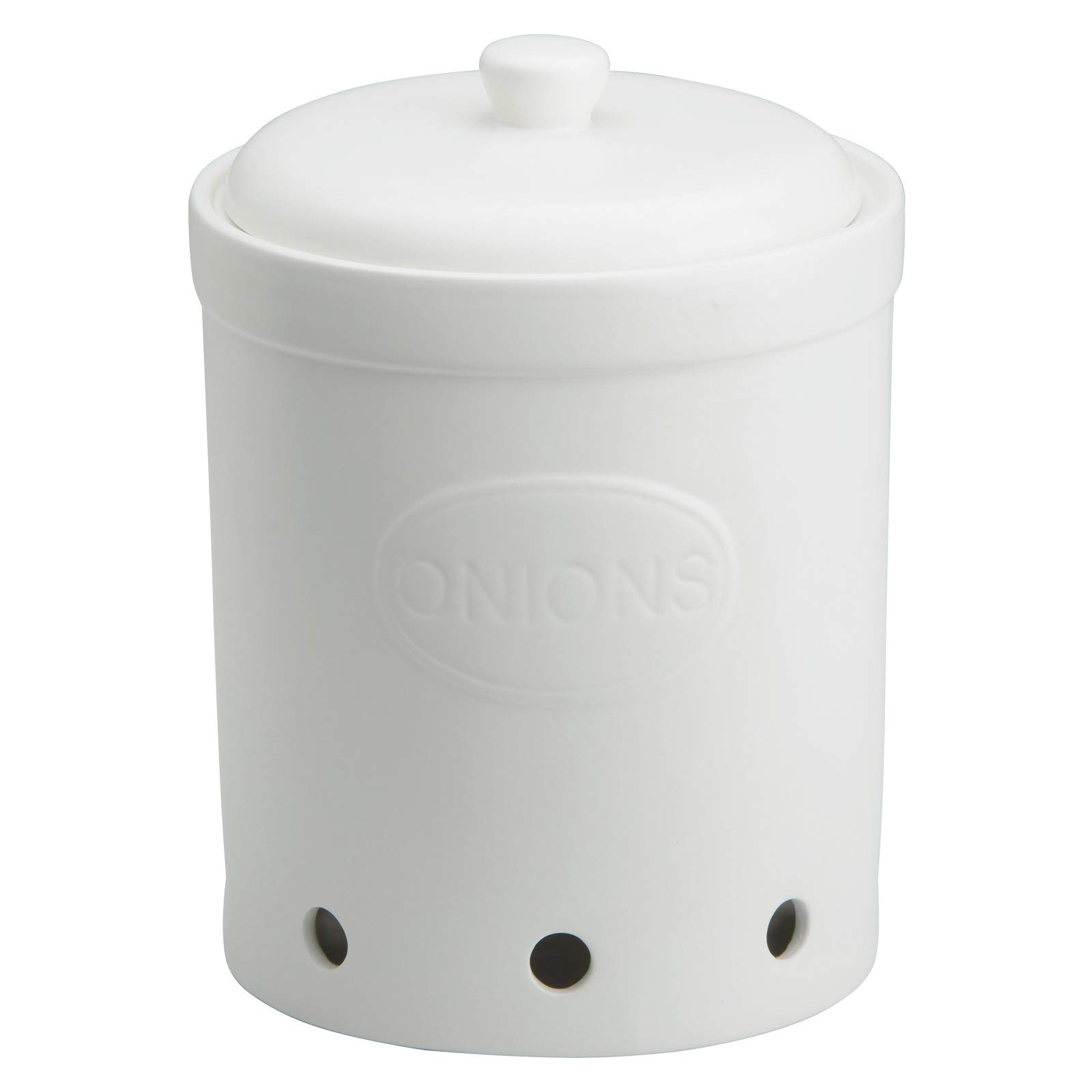 BIA Onion Storage Jar, White
