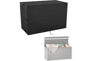 Aidetech Deck Box Cover for EAST OAK 60 Gallon Outdoor Storage Box, Waterproof Resin Storage Bin Cover Deck Box Covers - 42" L x 17" W x 22" H
