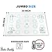 Bake Buddy Silicone Pastry Mat Baking Set, Jumbo XL Size Dough Rolling Mat, Fondant/Pie Crust Mat With Measurements, Bonus Wooden Rolling Pin Included With This 30” x 20” XL Silicone Baking Mat