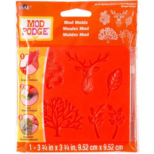 Mod Podge Mod Mold (3-3/4 by 3-3/4-Inch), 25132 Mystical Forest