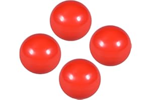 CoCud Thermoset Ball Knobs, M10 Female Thread 40mm Diameter, Plastic Metric Hand Screw Grip Red - (Applications: for Lathe Machinery Lever Handle), 4-Pieces