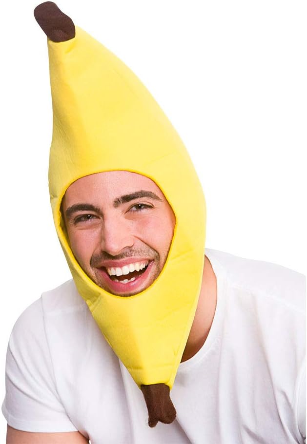 Wicked Costumes Adult Unisex Funny Banana Yellow Hat Novelty Fancy Dress Accessory