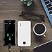 Go4pwr Portable Charger 13000mAh Mobile Phone Battery Backup Light Weight Power Bank Safe Li_Polymer LCD Cell Phone External Battery Pack 2 Outputs for iPhone iPad (White)