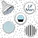 Little Man - Blue Boy Baby Shower Favor Stickers (324 Count)