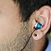 GOgroove Earbud Headphones with Deep Bass & Comfortable Ear Gel Tips (Blue) - in Ear Earphones Featuring Noise Isolating Design, Durable Alloy Driver Housing, & Ergonomic Angled Stay-in Fit