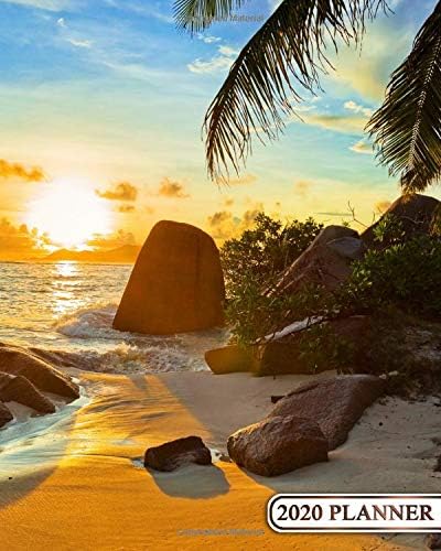 2020 Planner: Tropical Island Daily Weekly 2020 Organizer, Calendar & Schedule Agenda with Inspirational Quotes, U.S. Holidays, To-Do’s, Notes & Vision Boards - Exotic Beach & Sea Life