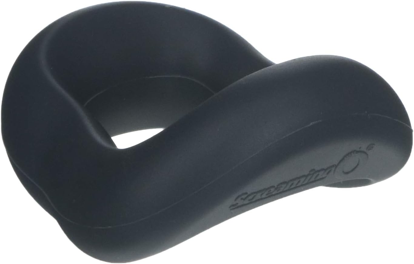 Screaming O Swingo Curved Silicone Cock Ring, Grey - Image 3