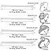 Dylviw Transparent Invisible Ring Size Adjuster Reducer Jewelry Guard Ring Fitter Tightener, 12pcs in 4 Sizes, Perfect for Loose Daily Rings, Engagement Rings, Wedding Diamond Rings