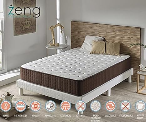 Zeng Colchón Visco Luxury Premium 80x180x30 cm: Amazon.es: Hogar