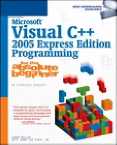 Amazon Com Microsoft Visual C 05 Express Edition Programming For The Absolute Beginner ron Miller Jr Jerry Lee Ford Books