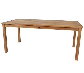 KMH®, Gartentisch (180 x 90 / ECHT TEAK) (#102130)